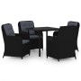 Juego de comedor para jardín 5 piezas negro von , Gartensets - Ref: Foro24-3099560, Preis: 733,11 €, Rabatt: %