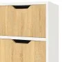 Sideboard aus weißem Holzwerkstoff und Sonoma-Eiche, 90 x 30 x 72 cm von vidaXL, Sideboards - Ref: Foro24-326818, Preis: 118,...