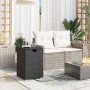 Mesa cubierta para bombona de propano ratán negro 40x40x60 cm by , Garden tables - Ref: Foro24-366294, Price: 78,54 €, Discou...