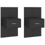 Mesitas de noche de pared 2 unidades negras de , Mesitas de noche - Ref: Foro24-810974, Precio: 70,19 €, Descuento: %