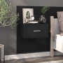 Mesitas de noche de pared 2 unidades negras de , Mesitas de noche - Ref: Foro24-810974, Precio: 70,19 €, Descuento: %