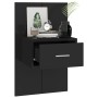Mesitas de noche de pared 2 unidades negras de , Mesitas de noche - Ref: Foro24-810974, Precio: 70,19 €, Descuento: %