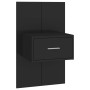 Mesitas de noche de pared 2 unidades negras de , Mesitas de noche - Ref: Foro24-810974, Precio: 70,19 €, Descuento: %