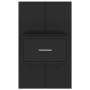 Mesitas de noche de pared 2 unidades negras de , Mesitas de noche - Ref: Foro24-810974, Precio: 70,19 €, Descuento: %