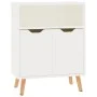 Aparador de madera de ingeniería blanco brillo 60x30x72 cm de vidaXL, Aparadores - Ref: Foro24-326828, Precio: 76,27 €, Descu...