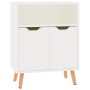 Hochglanzweißes Sideboard aus Holzwerkstoff, 60 x 30 x 72 cm von vidaXL, Sideboards - Ref: Foro24-326828, Preis: 77,43 €, Rab...