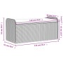 Banco con almacenaje y cojín ratán sintético negro 115x51x52 cm by , garden benches - Ref: Foro24-365727, Price: 164,43 €, Di...