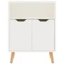 Hochglanzweißes Sideboard aus Holzwerkstoff, 60 x 30 x 72 cm von vidaXL, Sideboards - Ref: Foro24-326828, Preis: 76,27 €, Rab...