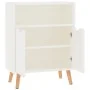 Aparador de madera de ingeniería blanco brillo 60x30x72 cm de vidaXL, Aparadores - Ref: Foro24-326828, Precio: 76,27 €, Descu...