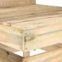 Central sofa made of pallets for impregnated pine wood garden by vidaXL, Modular outdoor sofas - Ref: Foro24-316200, Price: 6...