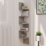 Concrete Gray Engineered Wood Wall Corner Shelf by vidaXL, Shelves and shelves - Ref: Foro24-326835, Price: 33,58 €, Discount: %
