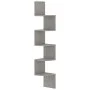 Concrete Gray Engineered Wood Wall Corner Shelf by vidaXL, Shelves and shelves - Ref: Foro24-326835, Price: 34,90 €, Discount: %