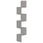 Concrete Gray Engineered Wood Wall Corner Shelf by vidaXL, Shelves and shelves - Ref: Foro24-326835, Price: 34,90 €, Discount: %