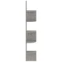 Concrete Gray Engineered Wood Wall Corner Shelf by vidaXL, Shelves and shelves - Ref: Foro24-326835, Price: 34,90 €, Discount: %