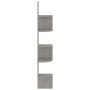 Estante de esquina de pared madera de ingeniería gris hormigón de vidaXL, Estantes y estanterías - Ref: Foro24-326835, Precio...