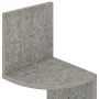 Concrete Gray Engineered Wood Wall Corner Shelf by vidaXL, Shelves and shelves - Ref: Foro24-326835, Price: 34,90 €, Discount: %