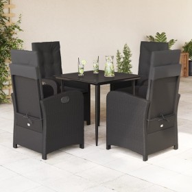 Set de muebles jardín 5 pzas con cojines ratán sintético negro von , Gartensets - Ref: Foro24-3212311, Preis: 515,29 €, Rabat...