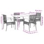 Set comedor de jardín 5 pzas con cojines ratán sintético beige by , Garden sets - Ref: Foro24-3213633, Price: 355,92 €, Disco...