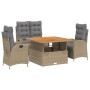 Set de comedor jardín con cojines 4 pzas ratán sintético beige von , Gartensets - Ref: Foro24-3277489, Preis: 563,74 €, Rabat...
