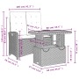 Juego de comedor jardín 2 pzas con cojines ratán sintético gris von , Gartensets - Ref: Foro24-3277346, Preis: 238,60 €, Raba...