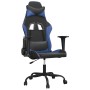 Silla gaming de masaje cuero sintético negro y azul de , Sillones para videojuegos - Ref: Foro24-345399, Precio: 112,12 €, De...