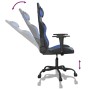 Silla gaming de masaje cuero sintético negro y azul de , Sillones para videojuegos - Ref: Foro24-345399, Precio: 112,12 €, De...