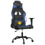 Silla gaming de masaje cuero sintético negro y azul de , Sillones para videojuegos - Ref: Foro24-345399, Precio: 112,12 €, De...
