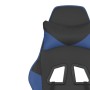 Silla gaming de masaje cuero sintético negro y azul de , Sillones para videojuegos - Ref: Foro24-345399, Precio: 112,12 €, De...