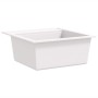 Fregadero de cocina de granito con un seno blanco by , Sinks - Ref: Foro24-144857, Price: 177,98 €, Discount: %