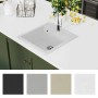 Fregadero de cocina de granito con un seno blanco by , Sinks - Ref: Foro24-144857, Price: 177,98 €, Discount: %