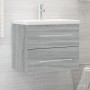 Mueble de baño con lavabo madera contrachapada gris Sonoma von , Badezimmerwaschtische - Ref: Foro24-3120180, Preis: 165,13 €...
