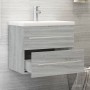 Mueble de baño con lavabo madera contrachapada gris Sonoma von , Badezimmerwaschtische - Ref: Foro24-3120180, Preis: 165,13 €...