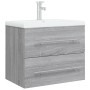 Mueble de baño con lavabo madera contrachapada gris Sonoma von , Badezimmerwaschtische - Ref: Foro24-3120180, Preis: 165,13 €...
