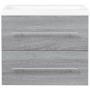 Mueble de baño con lavabo madera contrachapada gris Sonoma von , Badezimmerwaschtische - Ref: Foro24-3120180, Preis: 165,13 €...