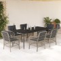 Set comedor jardín 7 pzas y cojines ratán sintético gris claro by , Garden sets - Ref: Foro24-3212171, Price: 771,88 €, Disco...
