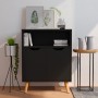 Black engineered wood sideboard 60x30x72 cm by vidaXL, Sideboards - Ref: Foro24-326823, Price: 74,89 €, Discount: %