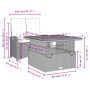 Set comedor de jardín 2 pzas con cojines ratán sintético negro by , Garden sets - Ref: Foro24-3277319, Price: 289,17 €, Disco...