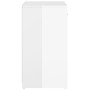 Glossy white engineered wood shoe bench 94.5x31x57 cm by vidaXL, Shoe racks and shoe organizers - Ref: Foro24-326747, Price: ...