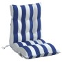 Cojines silla respaldo bajo 4 uds tela Oxford rayas azul blanco von , Kissen für Stühle und Sofas - Ref: Foro24-377717, Preis...