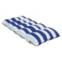 Cojines silla respaldo bajo 4 uds tela Oxford rayas azul blanco von , Kissen für Stühle und Sofas - Ref: Foro24-377717, Preis...