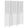 Biombo separador de 5 paneles madera maciza Paulownia blanco von , Raumteiler - Ref: Foro24-358728, Preis: 203,80 €, Rabatt: %