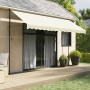 Toldo retráctil de tela y acero crema 400x150 cm by , Awnings - Ref: Foro24-368749, Price: 101,43 €, Discount: %
