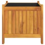 Jardinera con forro madera maciza de acacia 42x42x40 cm von , Töpfe und Pflanzgefäße - Ref: Foro24-366434, Preis: 60,50 €, Ra...