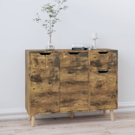 Sideboard aus geräuchertem Eichenholzwerkstoff, 90 x 30 x 72 cm von vidaXL, Sideboards - Ref: Foro24-326821, Preis: 107,35 €,...