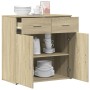 Aparador de madera de ingeniería roble Sonoma 79x38x80 cm von , Sideboards - Ref: Foro24-840522, Preis: 108,77 €, Rabatt: %