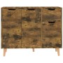 Aparador de madera de ingeniería roble ahumado 90x30x72 cm de vidaXL, Aparadores - Ref: Foro24-326821, Precio: 107,35 €, Desc...