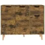 Smoked oak engineered wood sideboard 90x30x72 cm by vidaXL, Sideboards - Ref: Foro24-326821, Price: 105,85 €, Discount: %