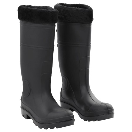 Botas de agua con calcetines extraíbles negro número 40 PVC von , Wathosen zum Jagen und Angeln - Ref: Foro24-137598, Preis: ...