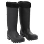 Botas de agua con calcetines extraíbles negro número 40 PVC von , Wathosen zum Jagen und Angeln - Ref: Foro24-137598, Preis: ...