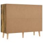 Aparador de madera de ingeniería roble ahumado 90x30x72 cm de vidaXL, Aparadores - Ref: Foro24-326821, Precio: 107,35 €, Desc...